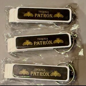 Patron tequila bottle opener keychains NEW